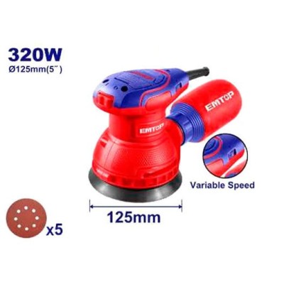 EFSR23206 - LIJADORA ORBITAL  5" 320W EMTOP