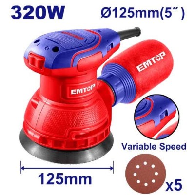 EFSR23206 - LIJADORA ORBITAL  5" 320W EMTOP