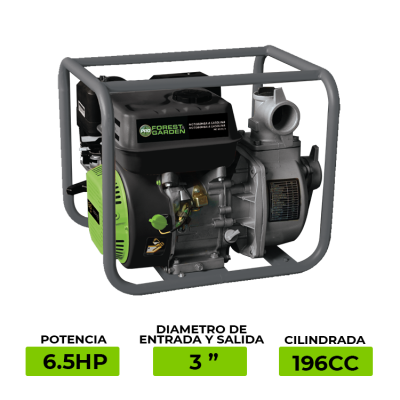 MOTOBOMBA A GASOLINA DE 6.5HP 3″ – MG803/2